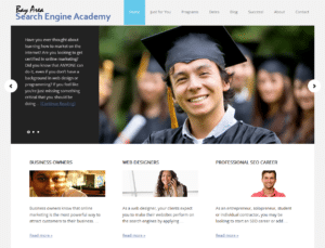 new bay area search engine academy website and blog