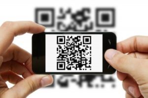 scanning a qr code with phone