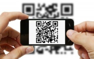 scanning a qr code with phone