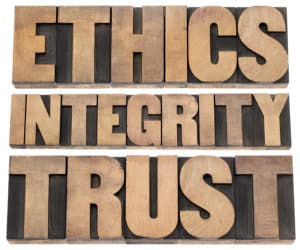 Ethics, Integrity and Trust