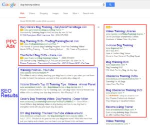 Pay Per Click Search Result Example