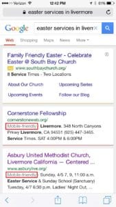 mobile-aware search results